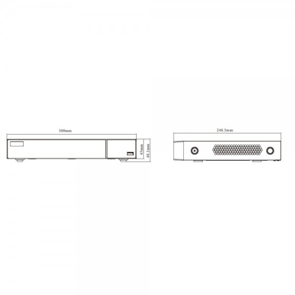 IP-відеореєстратор 8-канальний 16Mp TVT TD-3308H1-B2-B (160-160)