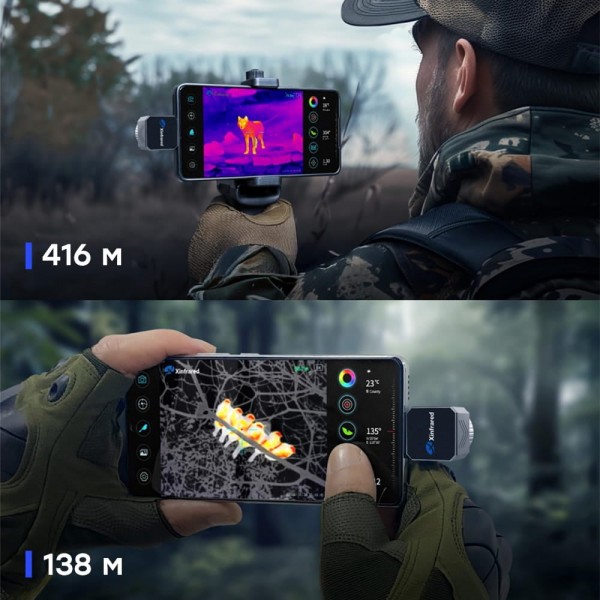 Тепловізор для смартфона на Android Xinfrared XH15 + тримач