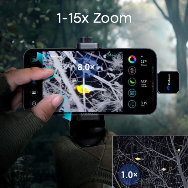 Тепловізор для смартфона на Android Xinfrared XH15 + тримач