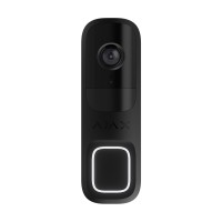 Відеодзвінок з WiFi 4Mp Ajax DoorBell Black із вбудованим штучним інтелектом та ІЧ датчиком руху