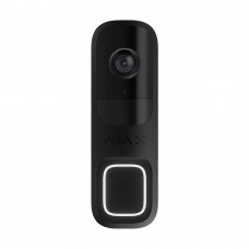 Відеодзвінок з WiFi 4Mp Ajax DoorBell Black із вбудованим штучним інтелектом та ІЧ датчиком руху