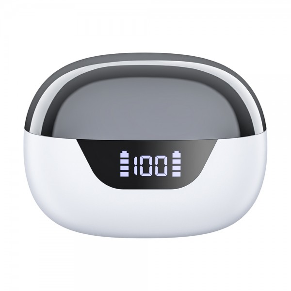 Бездротові навушники Choetech BH-T60 White TWS, Bluetooth 5.3, ANC+ENC, LED-дисплей