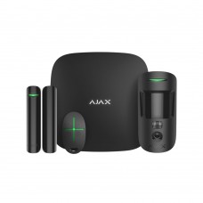 Комплект бездротової охоронної сигналізації Ajax StarterKit Cam HDR Black з 2G, Ethernet, фотоверифікацією тривог