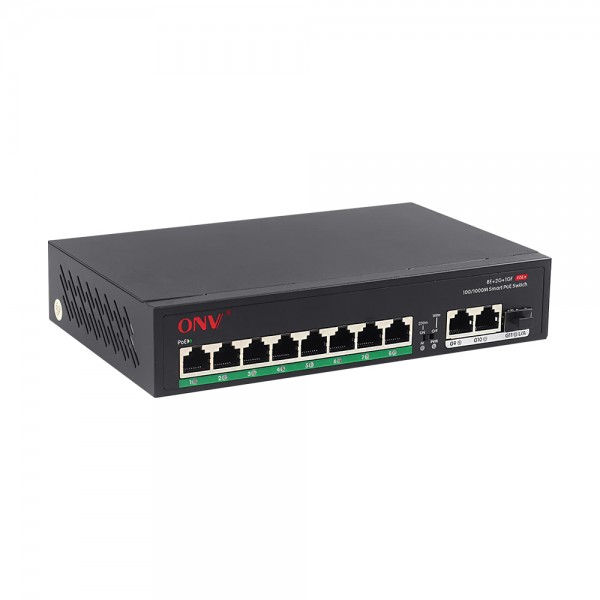 PoE-комутатор некерований 11-портовий ONV-H1108PFD з 8 портами PoE