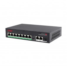 PoE-комутатор некерований гігабітний 11-портовий ONV-H3108PFD з 8 портами PoE