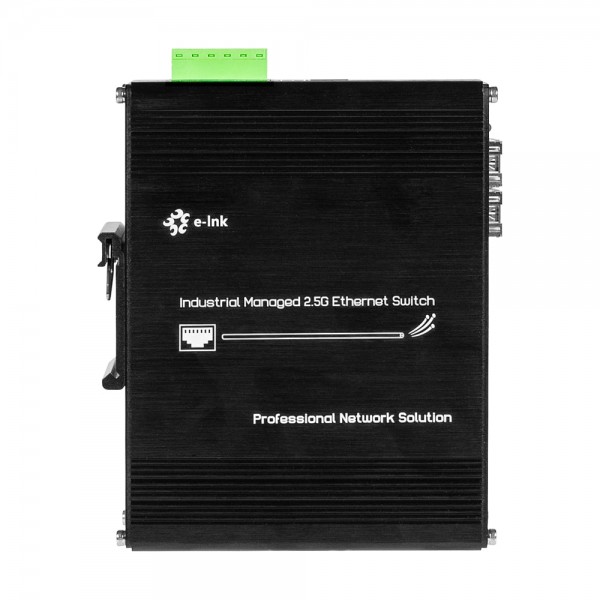 PoE-комутатор 10-портовий керований L2+ E-LINK LNK-IMC208-2.5GPM-SFP+ 2.5G з 8 портами PoE, 240W