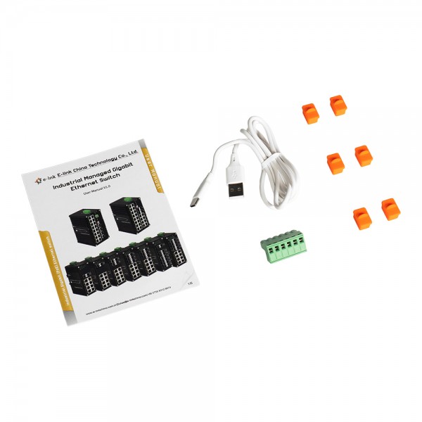 PoE-комутатор 14-портовий керований L2+ E-LINK ETH-IMC2408MP гігабітний з 8 портами PoE, 240W