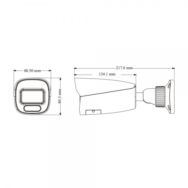 IP-відеокамера 4Mp TVT TD-9442C4(PE/WR2) Full Color 2.8mm з мікрофоном