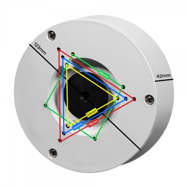 Монтажна коробка Light Vision VLC-09BXD(M), метал, 123*42 мм