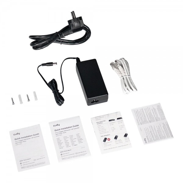 Контролер точок доступу AP / гігабітний VPN-маршрутизатор Cudy C200P з 4 портами PoE+