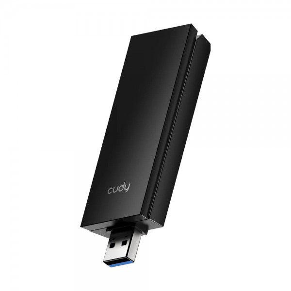 Адаптер WiFi 6E Cudy WU5400 тридіапазонний з USB 3.0 AX5400