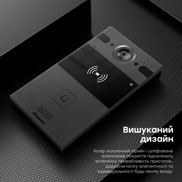 IP-відеопанель 4Mp Akuvox R25A SIP зі зчитувачем EM-Marine / Mifare / NFC