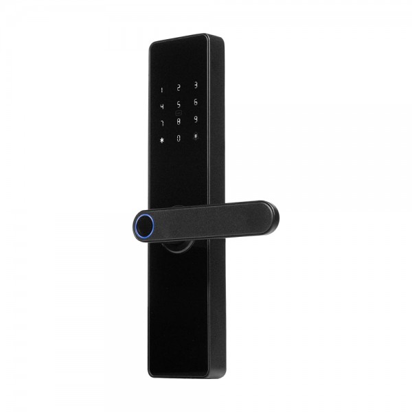 Замок біометричний автономний Trinix TRL-5101F Black L/R зі зчитувачем відбитків пальців і карт Mifare