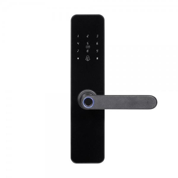 Замок біометричний автономний Trinix TRL-5110BTF Black L/R з Bluetooth, зчитувачем відбитків пальців і карт Mifare