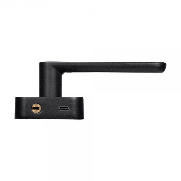 Замок біометричний автономний Trinix TRL-7702WF Black L/R з Wi-Fi, зчитувачем відбитків пальців і карт Mifare