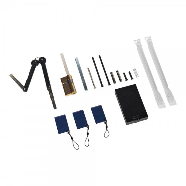 Замок біометричний автономний Trinix TRL-8804BTV Black L/R з Bluetooth та Wi-Fi, розпізнаванням облич, долоней, зчитувачем відбитків пальців і карт Mifare