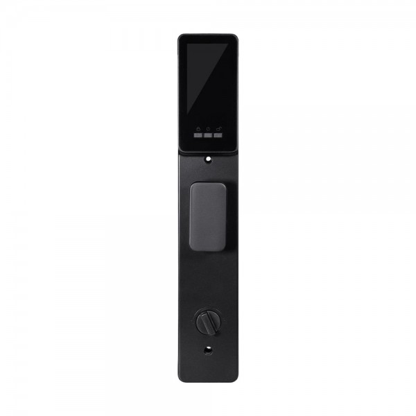 Замок біометричний автономний Trinix TRL-8804BTV Black L/R з Bluetooth та Wi-Fi, розпізнаванням облич, долоней, зчитувачем відбитків пальців і карт Mifare