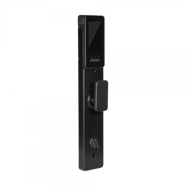 Замок біометричний автономний Trinix TRL-8804BTV Black L/R з Bluetooth та Wi-Fi, розпізнаванням облич, долоней, зчитувачем відбитків пальців і карт Mifare