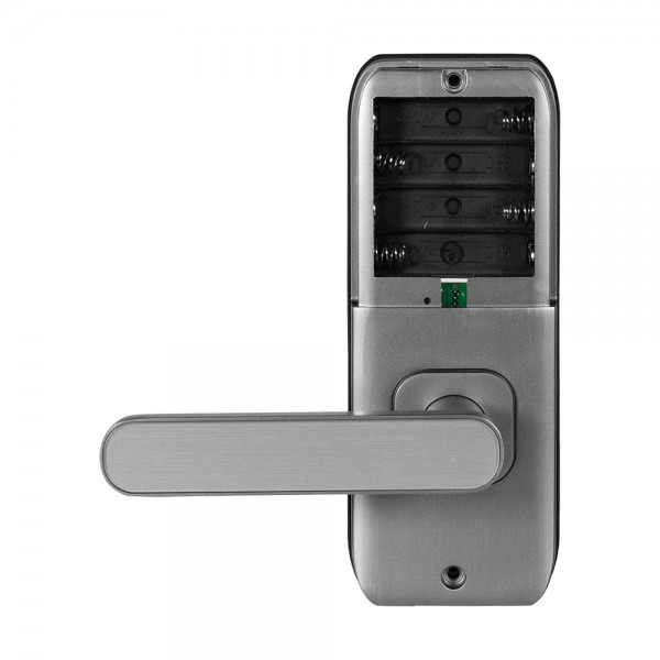 Замок біометричний автономний Trinix TRL-5406BTF Silver L/R з Bluetooth, зчитувачем відбитків пальців і карт Mifare