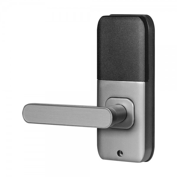 Замок біометричний автономний Trinix TRL-5406BTF Silver L/R з Bluetooth, зчитувачем відбитків пальців і карт Mifare