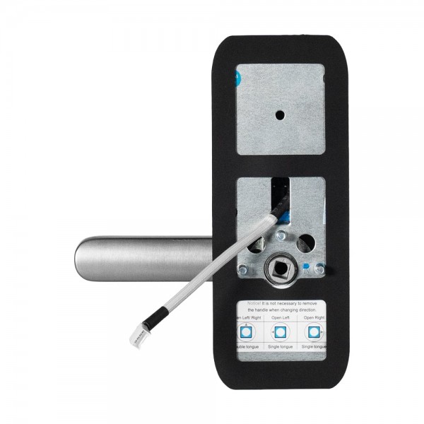 Замок біометричний автономний Trinix TRL-5406BTF Silver L/R з Bluetooth, зчитувачем відбитків пальців і карт Mifare
