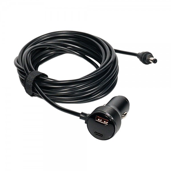 Кабель живлення для Starlink Mini E-NET автомобільний прикурювач/DC з USB Type-C та LED 5м