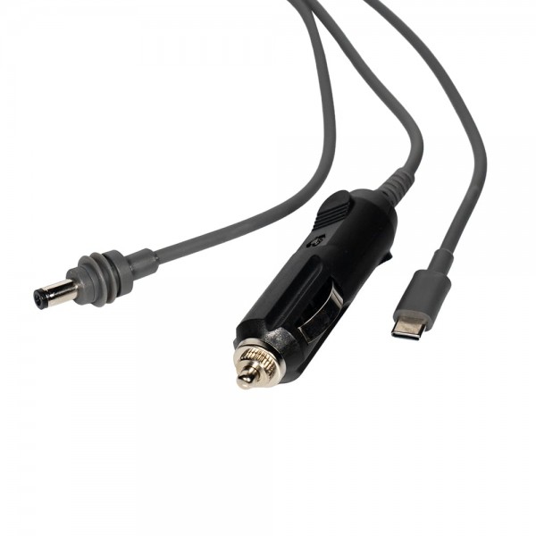 Кабель живлення 3 в 1 для Starlink Mini E-NET автомобільний прикурювач, DC Plug та USB Type-C Plug 5м