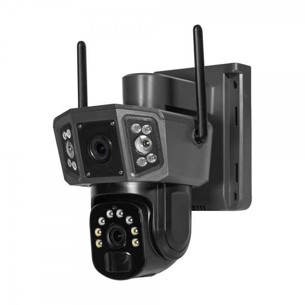 IP PTZ-відеокамера автономна з 4G та сонячною панеллю 3Mp+3Mp Light Vision VLC-9230IG/2C3S (Solar) 4mm, на акумуляторних батареях