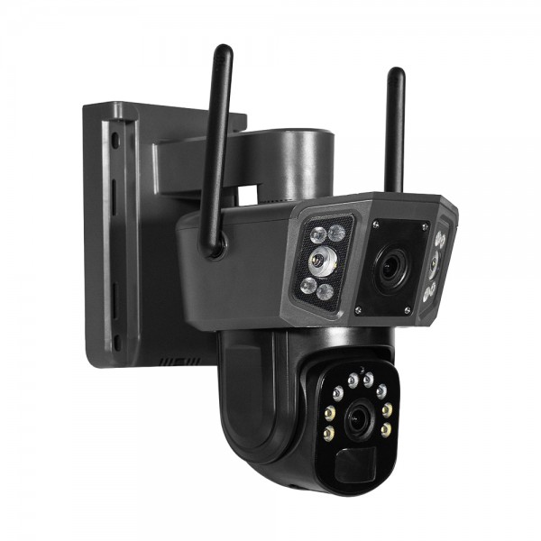 IP PTZ-відеокамера автономна з 4G та сонячною панеллю 3Mp+3Mp Light Vision VLC-9230IG/2C3S (Solar) 4mm, на акумуляторних батареях
