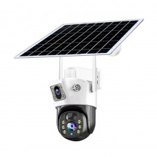 IP PTZ-відеокамера автономна з WiFi та сонячною панеллю 2Mp+2Mp Light Vision VLC-9192WIA/2C (Solar) White 4mm, на акумуляторних батареях