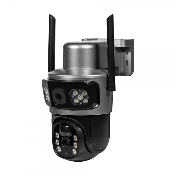 IP PTZ-відеокамера автономна з 4G та сонячною панеллю 3Mp+3Mp Light Vision VLC-9430IG/2C3S (Solar) 4mm, на акумуляторних батареях