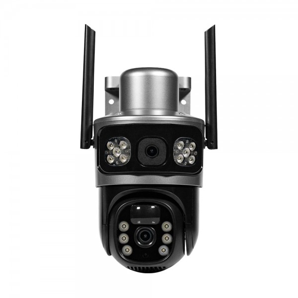 IP PTZ-відеокамера автономна з 4G та сонячною панеллю 3Mp+3Mp Light Vision VLC-9430IG/2C3S (Solar) 4mm, на акумуляторних батареях