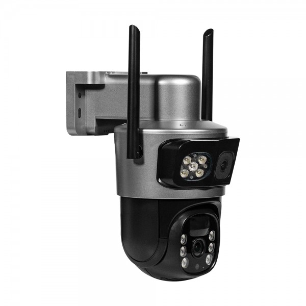 IP PTZ-відеокамера автономна з 4G та сонячною панеллю 3Mp+3Mp Light Vision VLC-9430IG/2C3S (Solar) 4mm, на акумуляторних батареях