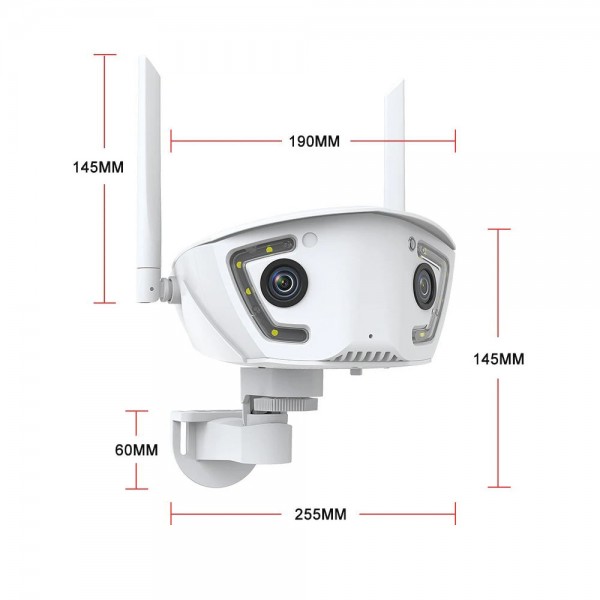 IP-відеокамера з WiFi 2Mp+2Mp Light Vision VLC-4482WI(Camhi Pro) 3.6mm, ІЧ+LED-підсвічування, з мікрофоном