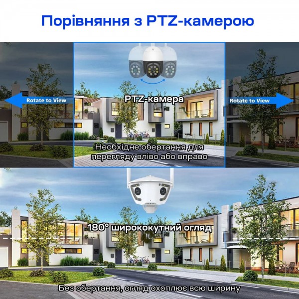 IP-відеокамера з WiFi 2Mp+2Mp Light Vision VLC-4482WI(Camhi Pro) 3.6mm, ІЧ+LED-підсвічування, з мікрофоном
