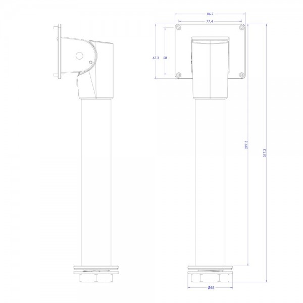 Кронштейн для термінала TVT TD-YZJ1002A