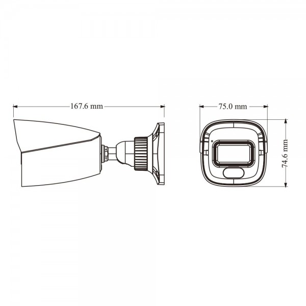 IP-відеокамера 8Mp TVT TD-9481S4L-C(D/PE/AW2) White 2.8mm, ІЧ+LED-підсвічування, з мікрофоном