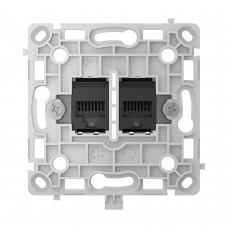 Механізм розетки Ajax OutletCore (LAN) Black для інтернет-розетки Outlet (LAN)