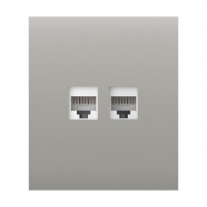 Фронтальна панель Ajax CenterCover (LAN) oyster/устрична для інтернет-розетки Outlet (LAN)