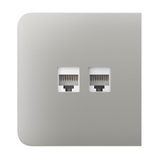 Фронтальна панель Ajax SideCover (LAN) oyster/устрична для інтернет-розетки Outlet (LAN)