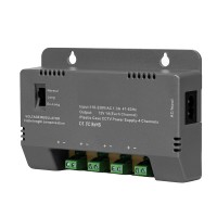 Блок живлення Kraft KRF-1204B (4CH) 60W, 4 канали навантаження, 12V/1A на 1 канал, з регулятором напруги для компенсації довжини кабелю