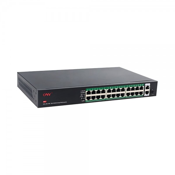 PoE-комутатор некерований 27-портовий ONV ONV-H1024PFD з 24 портами PoE