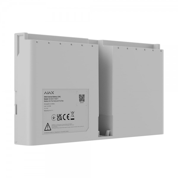 Перезарядна Li-ion батарея Ajax EN54 Internal Battery (24h) White для EN54 Fire Hub Jeweller / EN54 Fire ReX Jeweller