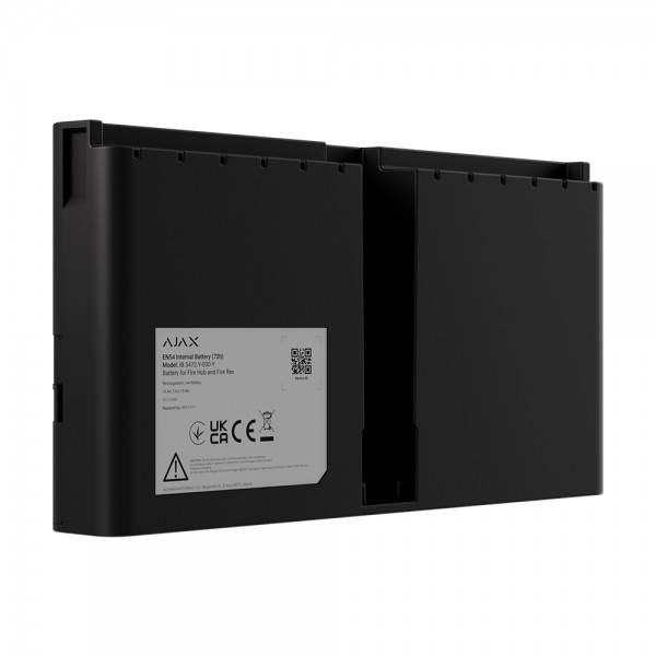 Перезарядна Li-ion батарея Ajax EN54 Internal Battery (72h) Black для EN54 Fire Hub Jeweller / EN54 Fire ReX Jeweller