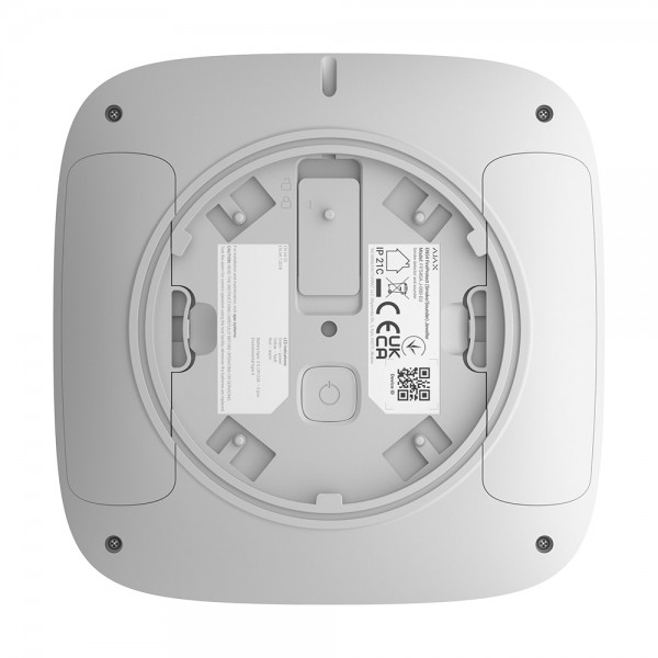 Бездротовий адресний пожежний датчик диму, комбінований з оповіщувачем звуковим Ajax EN54 FireProtect (Smoke/Sounder) Jeweller White