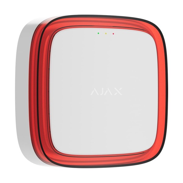 Бездротовий адресний пожежний оповіщувач світловий Ajax EN54 FireProtect (VAD) Jeweller White