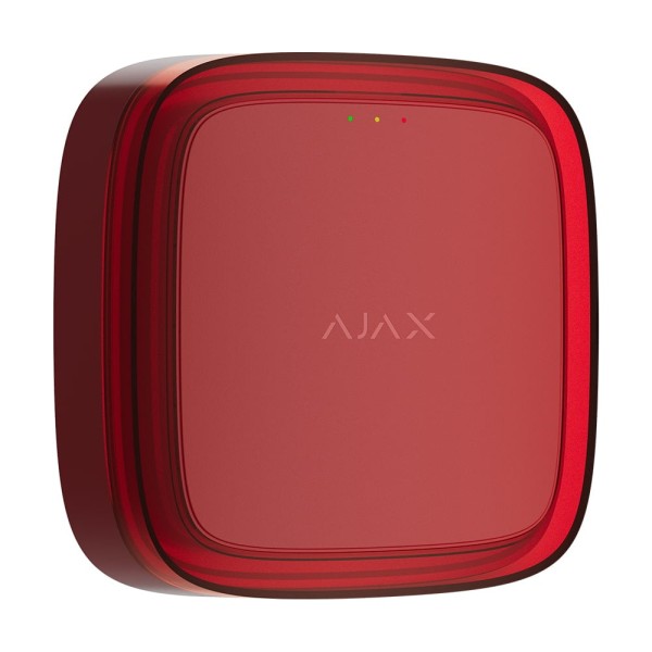 Бездротовий адресний пожежний оповіщувач світловий Ajax EN54 FireProtect (VAD) Jeweller Red