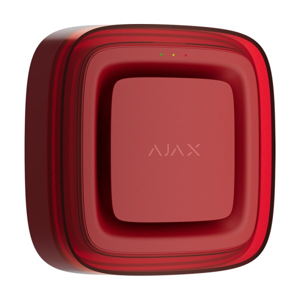 Бездротовий адресний пожежний оповіщувач світлозвуковий Ajax EN54 FireProtect (Sounder/VAD) Jeweller Red