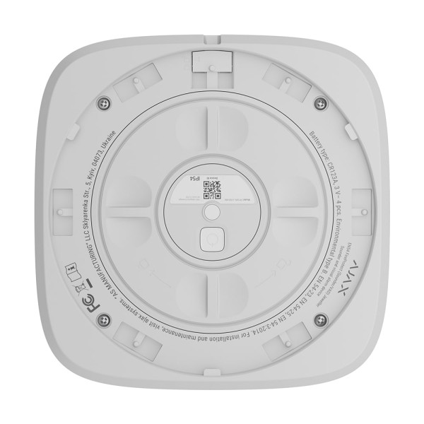 Бездротовий адресний пожежний оповіщувач світлозвуковий Ajax EN54 FireProtect (Sounder/VAD) Jeweller White