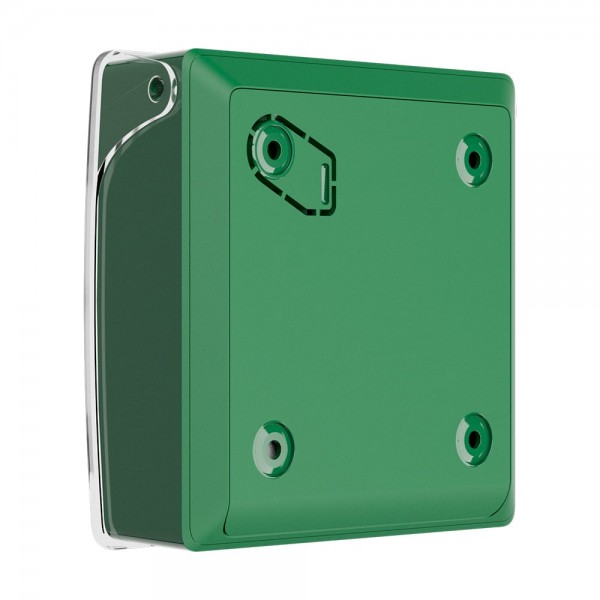 Бездротова кнопка для активації пожежної тривоги вручну Ajax ManualCallPoint Green Jeweller